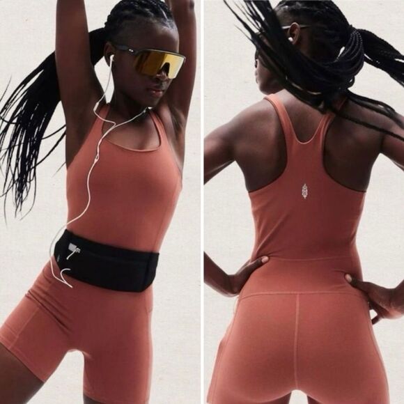 New FP Movement Never Better Runsie Sleeveless Bodysuit M - Picture 1 of 13